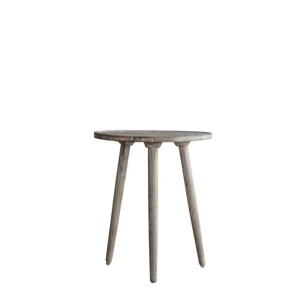 Ghedi Belir Side Table Natural White — SantoLusso®