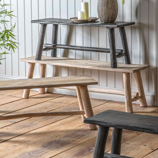 Ghedi Bornova Bench Natural Rustic Small — SantoLusso®