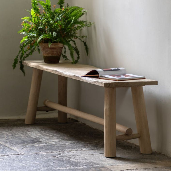 Ghedi Bornova Bench Natural Rustic Large — SantoLusso®