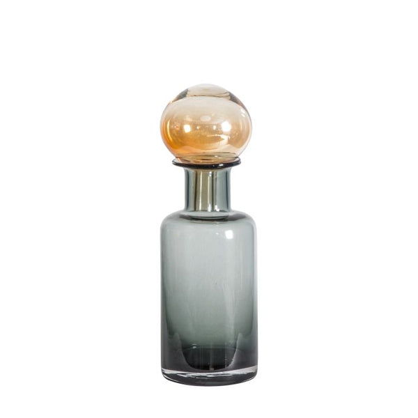 Ghedi Elma Bottle With Stopper Grey Brown Large — SantoLusso®