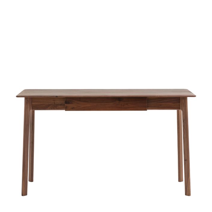 Ghedi Cabrera 1 Drawer Desk Walnut — SantoLusso®