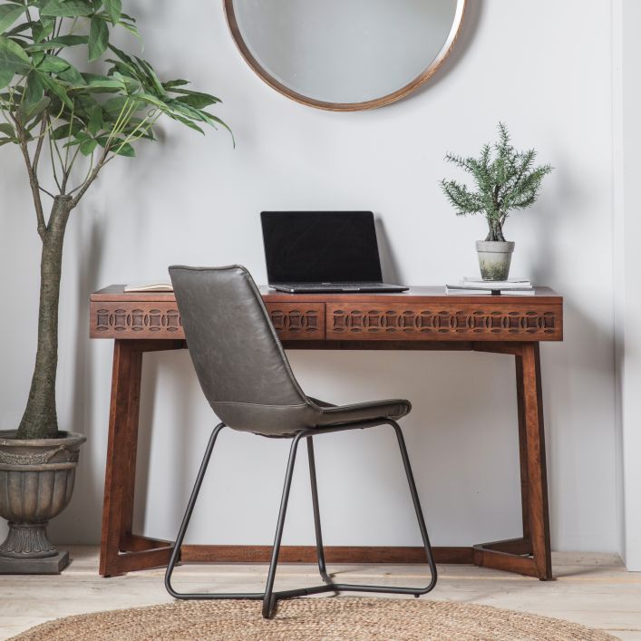 Ghedi Montone Retreat 2 Drawer Desk — SantoLusso®