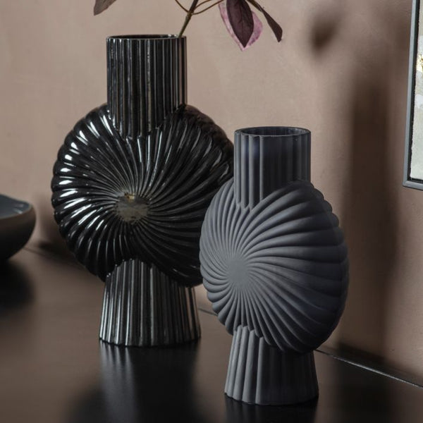 Ghedi Cassis Vase Black Large — SantoLusso®