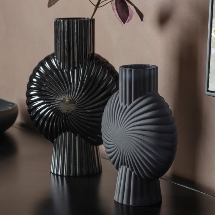 Ghedi Cassis Vase Black Large — SantoLusso®