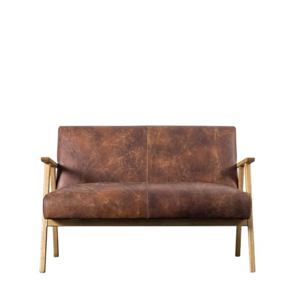 Ghedi Nadarro 2 Seater Sofa Vintage Brown Leather — SantoLusso®