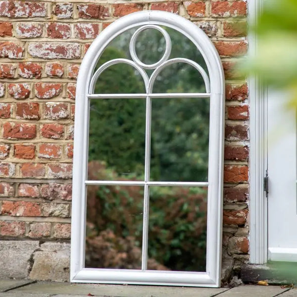 Ghedi Omma Outdoor Mirror White — SantoLusso®