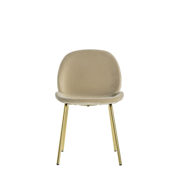 Ghedi Nure Chair Oatmeal Velvet (2pk) — SantoLusso®