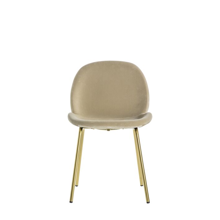 Ghedi Nure Chair Oatmeal Velvet (2pk) — SantoLusso®