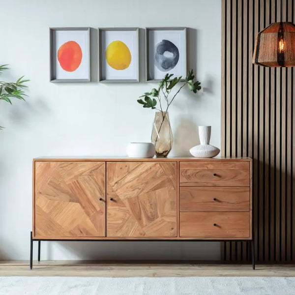 Ghedi Amurro 2 Door 3 Drawer Sideboard — SantoLusso®
