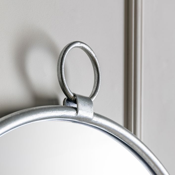 Ghedi Loressa Silver Round Mirror Large — SantoLusso®