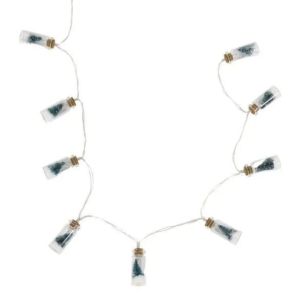 Ghedi Gardon 10 LED String with Pine Trees in Jars — SantoLusso®