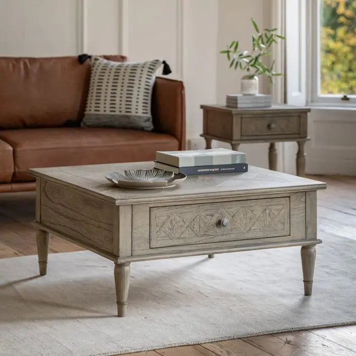 Ghedi Segre Square 2 Drawer Coffee Table — SantoLusso®