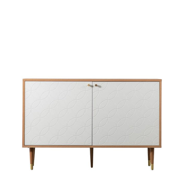 Ghedi Allaro 2 Door Cabinet Oak White — SantoLusso®