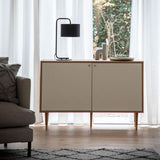 Ghedi Allaro 2 Door Cabinet Oak White — SantoLusso®