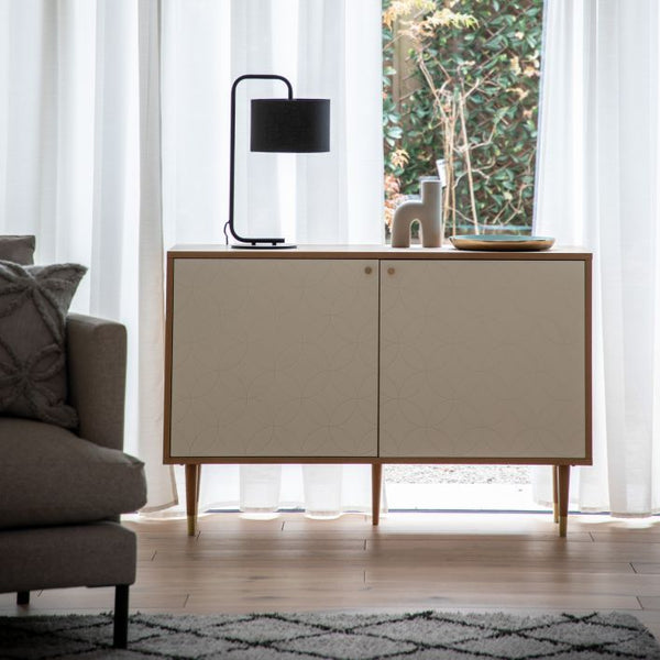 Ghedi Allaro 2 Door Cabinet Oak White — SantoLusso®