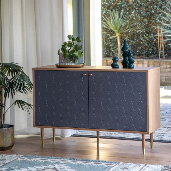 Ghedi Allaro 2 Door Cabinet Oak Grey — SantoLusso®