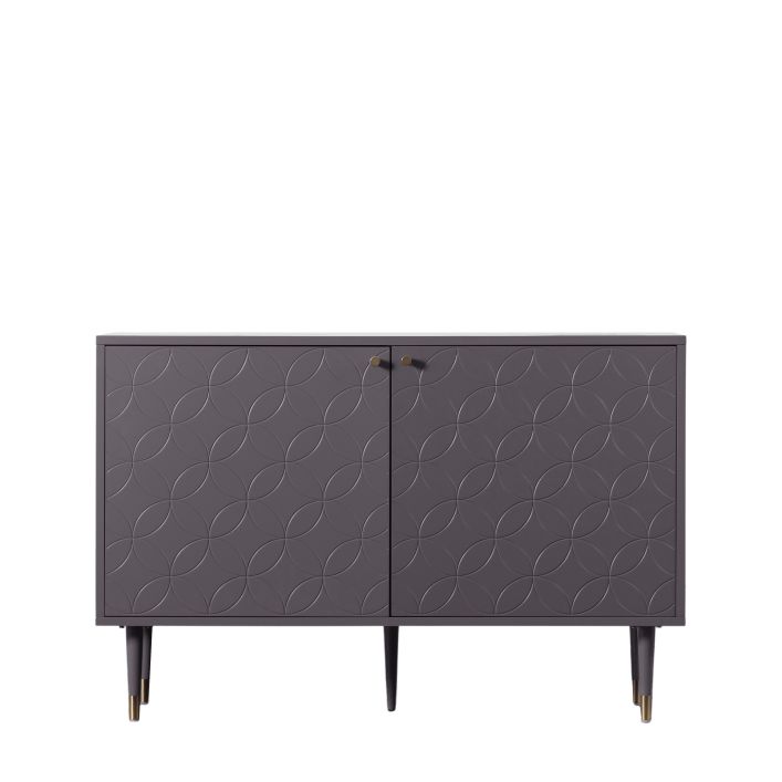 Ghedi Ostola 2 Door Cabinet Grey — SantoLusso®
