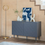 Ghedi Ostola 2 Door Cabinet Grey — SantoLusso®