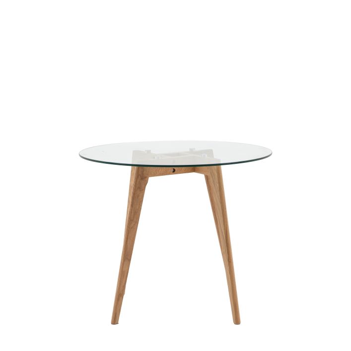 Ghedi Ebarallo Round Dining Table Oak — SantoLusso®