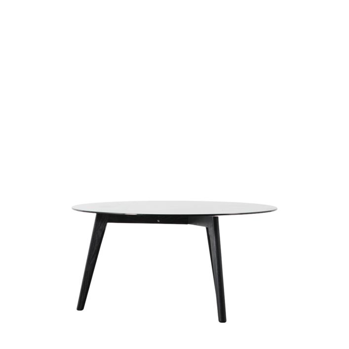 Ghedi Ebarallo Round Coffee Table Black — SantoLusso®