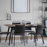 Ghedi Miera Dining Table Walnut — SantoLusso®