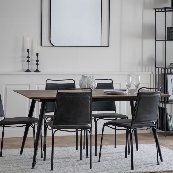 Ghedi Miera Dining Table Walnut — SantoLusso®