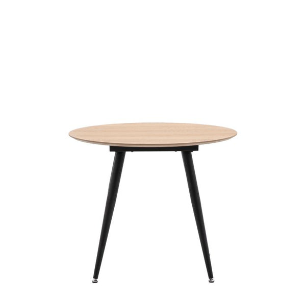 Ghedi Miera Round Dining Table Oak — SantoLusso®