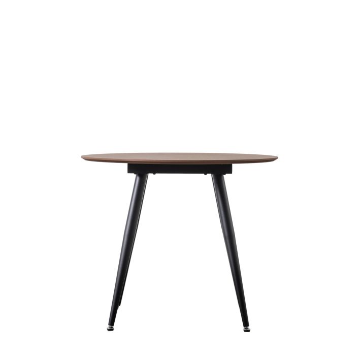 Ghedi Miera Round Dining Table Walnut — SantoLusso®