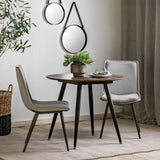 Ghedi Miera Round Dining Table Walnut — SantoLusso®