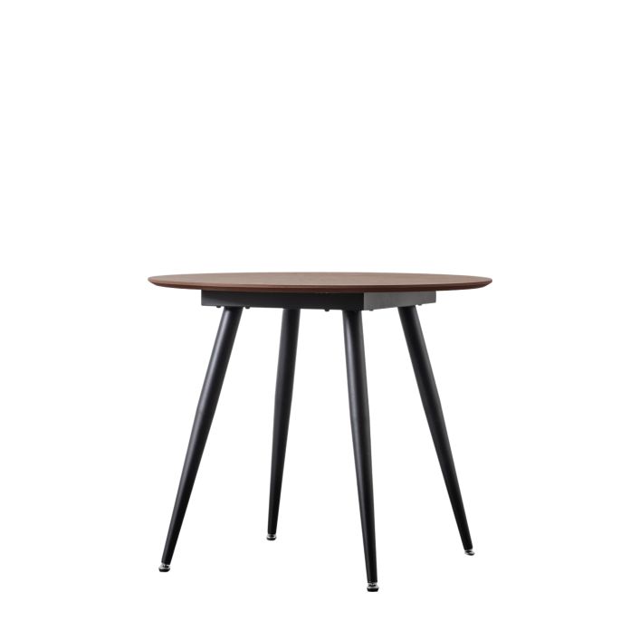 Ghedi Miera Round Dining Table Walnut — SantoLusso®