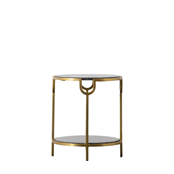 Ghedi Valentina Side Table Black Marble — SantoLusso®