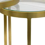 Ghedi Matera Nest of Two Tables Gold — SantoLusso®