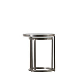 Ghedi Matera Nest of Two Tables Silver — SantoLusso®
