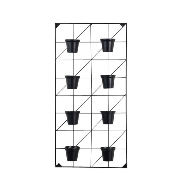 Ghedi Carlos Wall Planters x8 Black Small — SantoLusso®