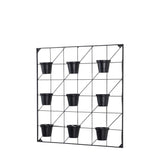 Ghedi Carlos Wall Planters x9 Black Large — SantoLusso®