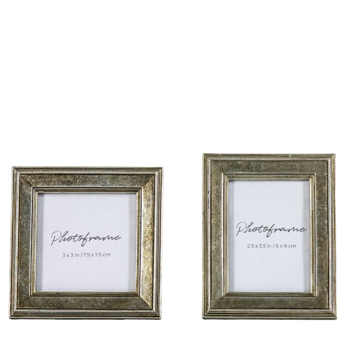 Ghedi Exbury Photo Frame Mini Pewter Set of 2 — SantoLusso®