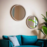 Ghedi Ettore Mirror Round Small Natural — SantoLusso®