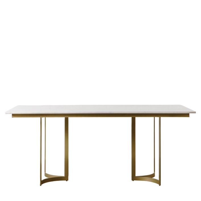 Ghedi Gesso Dining Table Gold — SantoLusso®