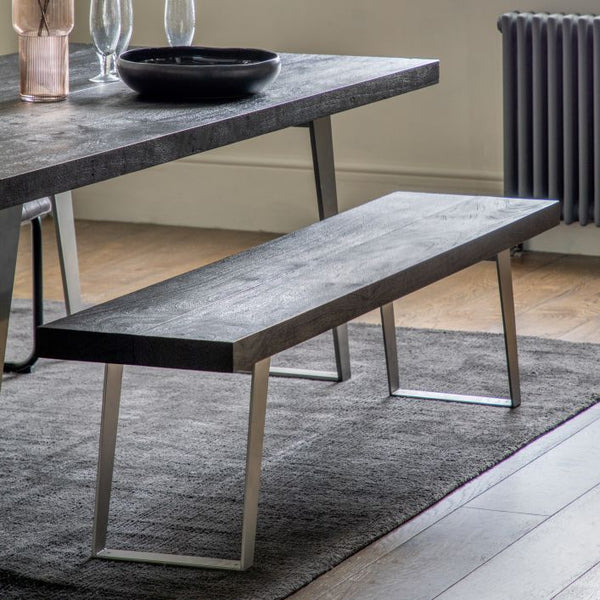 Ghedi Locchia Dining Bench Black Small — SantoLusso®