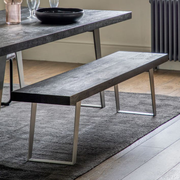 Ghedi Locchia Dining Bench Black Large — SantoLusso®