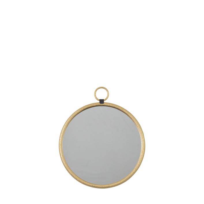 Ghedi Loressa Gold Round Mirror Small — SantoLusso®