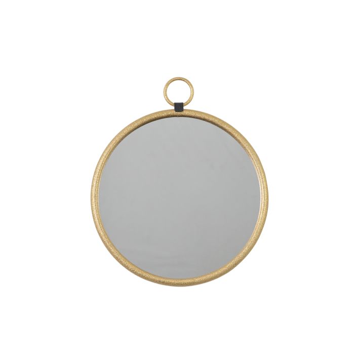 Ghedi Loressa Gold Round Mirror Small — SantoLusso®