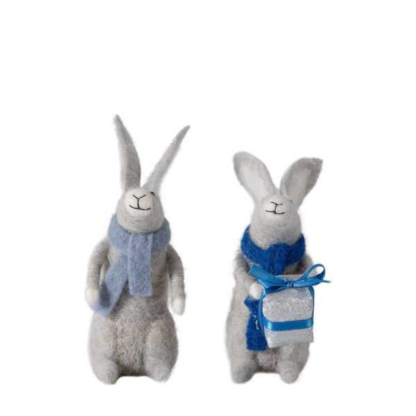 Ghedi Gifting Hares Grey Set of 2 — SantoLusso®
