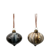 Ghedi Godiva Bauble Black/Gold Set of 6 — SantoLusso®