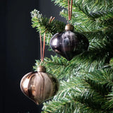 Ghedi Godiva Bauble Black/Gold Set of 6 — SantoLusso®