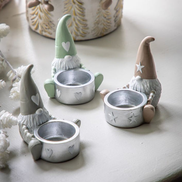 Ghedi Gerald Gonk Tealight Holder Beige — SantoLusso®