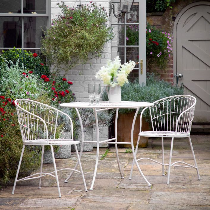 Ghedi Sonnato 2 Seater Bistro Set Vanilla — SantoLusso®