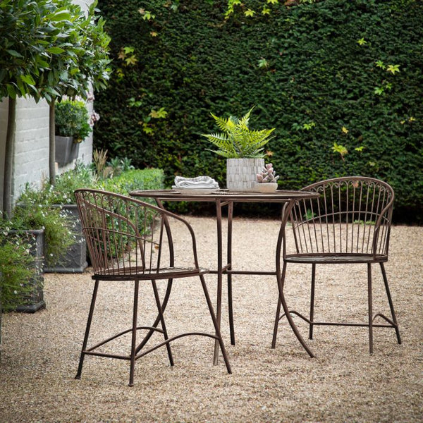 Ghedi Sonnato 2 Seater Bistro Set Noir — SantoLusso®