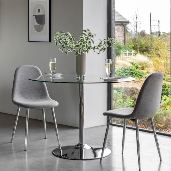 Ghedi Gianluca Dining Table Clear Glass — SantoLusso®