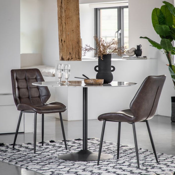 Ghedi Gianluca Dining Table White Effect — SantoLusso®